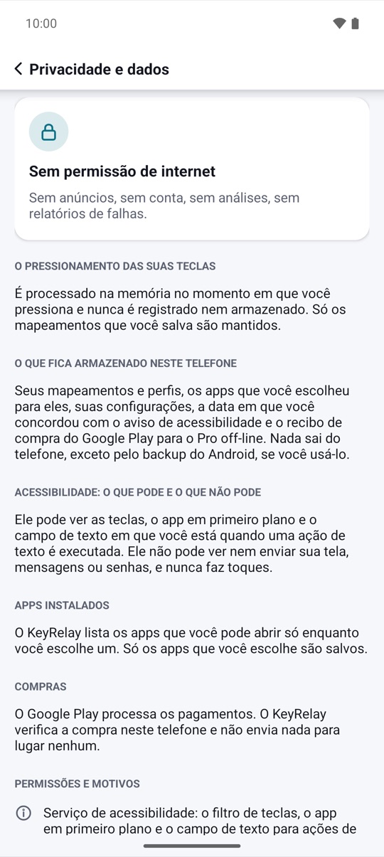 ficam no seu celular.